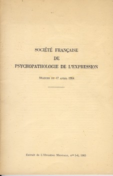 Fascicule de la 1ère séance de travail de la SFPE, avril 1964 Fascicule de la 1ère séance de travail de la SFPE, avril 1964