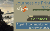 Appel à communication "Solitudes" / Journées de Printemps 2026